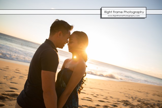 Engagement Pictures at Yokohama Bay Oahu Hawaii