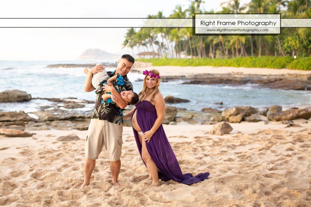 Hawaii Pregnancy Photoshoot at Ko Olina