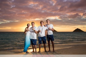 Sunrise Family Photos at Lanikai Beach